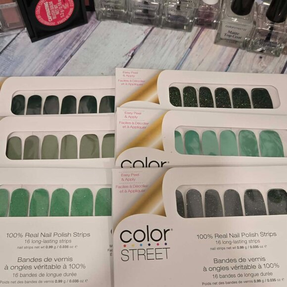 Color Street 6 pack of press on Green nail designs - Picture 9 of 9